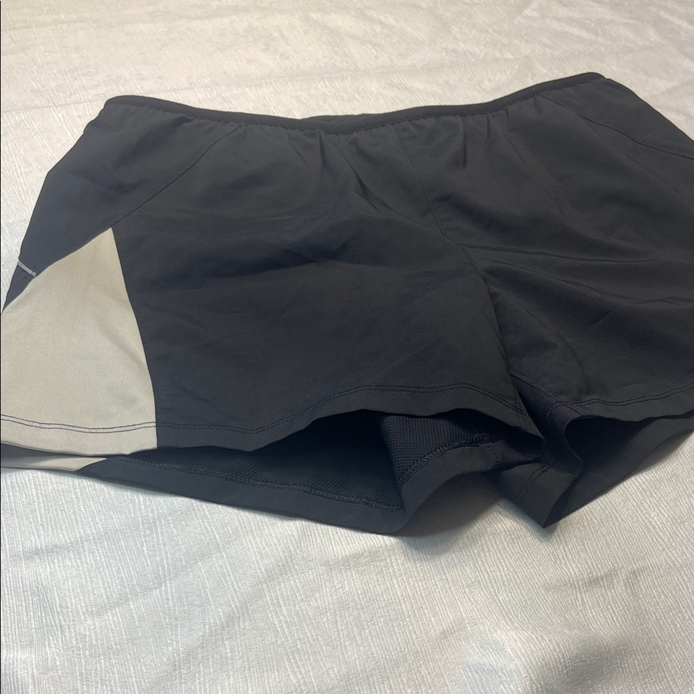 New‎ Balance Black Athletic Shorts with Gray Side Panel